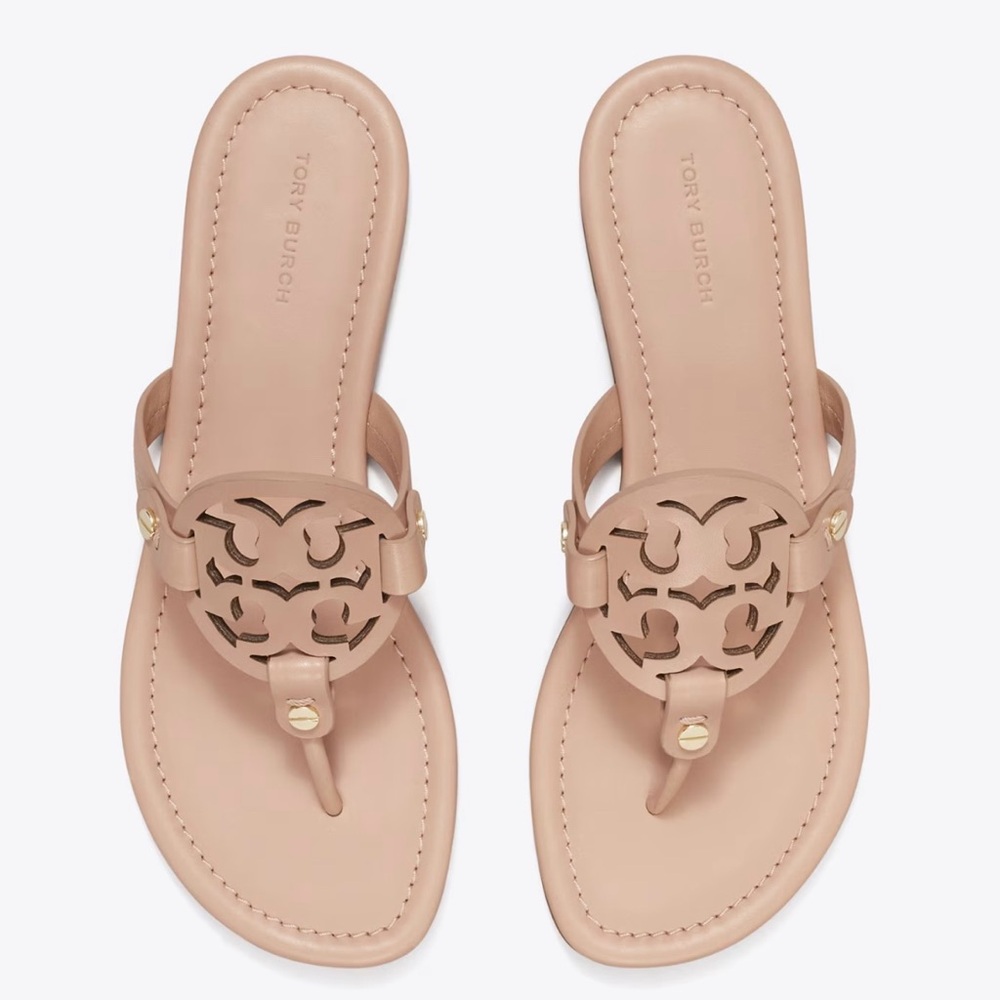 Tory Burch Miller Sandals in Light Sand